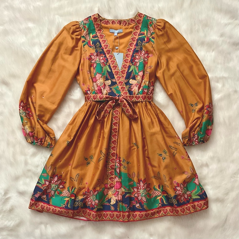 ANTONIO MELANI DRESS Emma Print Dress Zimmerman Island Dress Inspired NEW